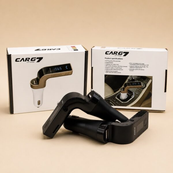 TRANSMISOR FM PARA AUTO USB CARG 7
