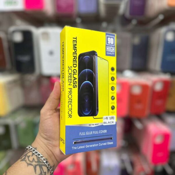 VIDRIO TEMPLADO 9D PACK X10