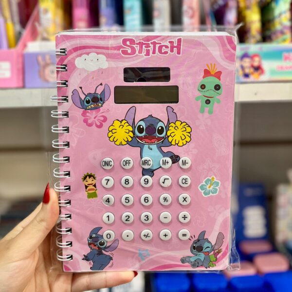 CUADERNO STITCH CON CALCULADORA