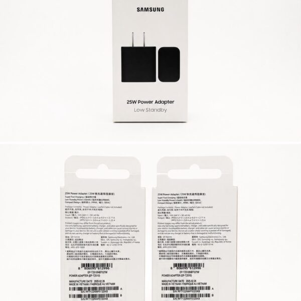 CARGADOR SAMSUNG 25W ORIGINAL (PATAS RECTAS)